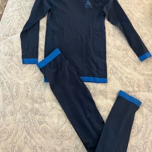 Kids Navy and Blue Thermal Set